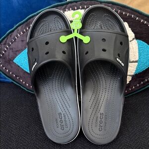 CROCS Black Slide Sandals